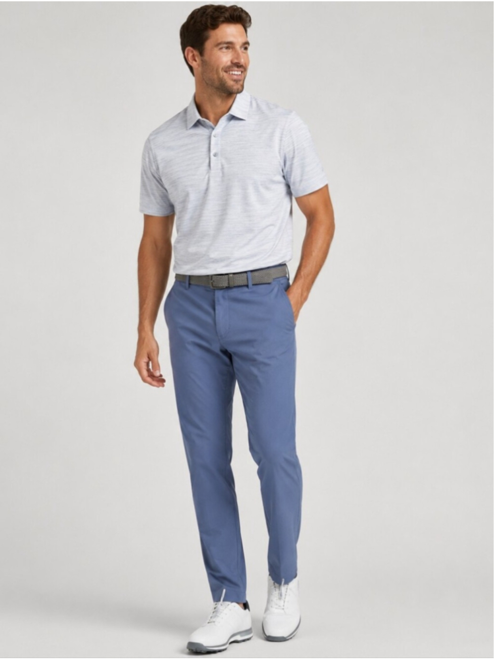 Banana Republic Performance Stretch Golf Pants Men's 34x32 Blue Athletic Fit